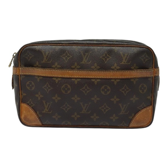 LOUIS VUITTON Monogram Compiegne 28 Clutch Bag M51845 LV Auth 84854 - Picture 13 of 16